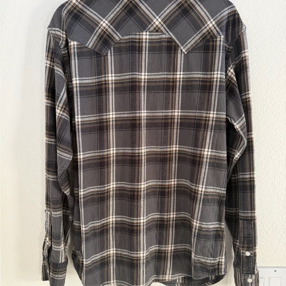 Imogene and Willie sawtooth pearl snap in caldera Men’s Medium Japanese Flannel - Picture 5 of 7